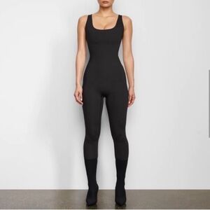 SKIMS All-in-One Catsuit Jumpsuit Black